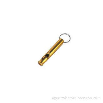 yellow emergency Whistle Promotional Keychains for hiking a